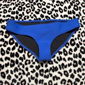 Triangl Swimwear Blue and Black Bikini Bottom